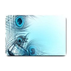 Feathery Background Small Doormat  by Simbadda