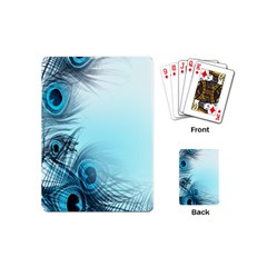 Feathery Background Playing Cards (mini)  by Simbadda