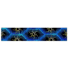 Blue Bee Hive Pattern Flano Scarf (small) by Amaryn4rt