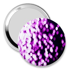 Bokeh Background In Purple Color 3  Handbag Mirrors by Amaryn4rt