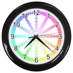 Polygon Evolution Wheel Geometry Wall Clocks (black) by Amaryn4rt