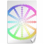 Polygon Evolution Wheel Geometry Canvas 20  x 30   19.62 x28.9  Canvas - 1