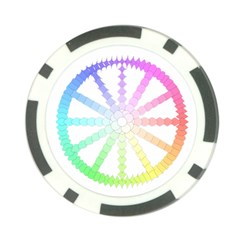 Polygon Evolution Wheel Geometry Poker Chip Card Guard by Amaryn4rt