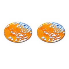 Bubbles Background Cufflinks (oval) by Amaryn4rt