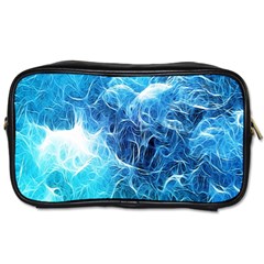 Fractal Occean Waves Artistic Background Toiletries Bags by Amaryn4rt