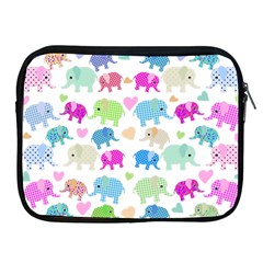 Cute Elephants  Apple Ipad 2/3/4 Zipper Cases by Valentinaart