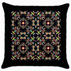 Abstract Elegant Background Pattern Throw Pillow Case (black) by Simbadda