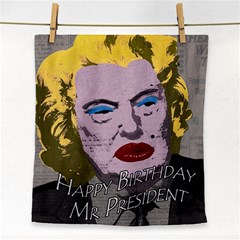 Happy Birthday Mr  President  Face Towel by Valentinaart