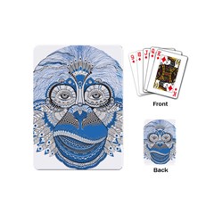 Pattern Monkey New Year S Eve Playing Cards (mini)  by Simbadda