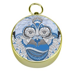 Pattern Monkey New Year S Eve Gold Compasses by Simbadda