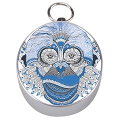 Pattern Monkey New Year S Eve Silver Compasses by Simbadda