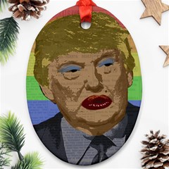 Donald Trump Oval Ornament (two Sides) by Valentinaart