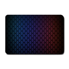 Hexagon Colorful Pattern Gradient Honeycombs Small Doormat  by Simbadda