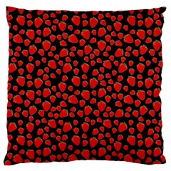 Strawberry  Pattern Large Flano Cushion Case (two Sides) by Valentinaart