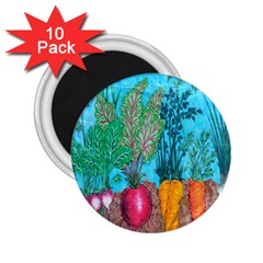 Mural Displaying Array Of Garden Vegetables 2 25  Magnets (10 Pack)  by Simbadda