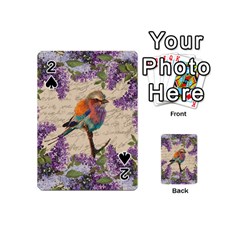 Vintage Bird And Lilac Playing Cards 54 (mini)  by Valentinaart