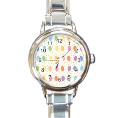 Balloon Star Rainbow Round Italian Charm Watch by Mariart