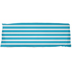 Horizontal Stripes Blue Body Pillow Case Dakimakura (two Sides) by Mariart