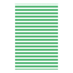 Horizontal Stripes Green Shower Curtain 48  X 72  (small)  by Mariart