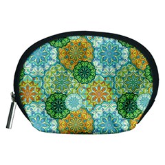 Forest Spirits  Green Mandalas  Accessory Pouch (medium) by bunart