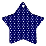 Rainbow Polka Dot Borders Colorful Resolution Wallpaper Blue Star Ornament (Star) Front