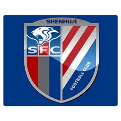 Shanghai Greenland Shenhua F C  Double Sided Flano Blanket (medium)  by Valentinaart