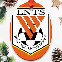 Shandong Luneng Taishan F C  Oval Ornament (two Sides) by Valentinaart