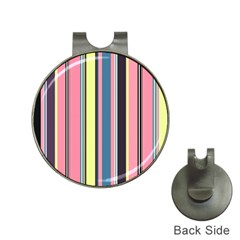 Seamless Colorful Stripes Pattern Background Wallpaper Hat Clips With Golf Markers by Simbadda