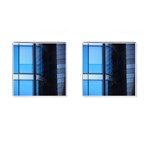 Modern Office Window Architecture Detail Cufflinks (Square) Front(Pair)