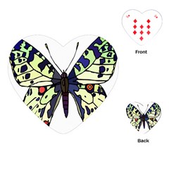 A Colorful Butterfly Image Playing Cards (heart)  by Simbadda