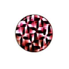 Red And Pink Abstract Background Hat Clip Ball Marker (10 Pack) by Simbadda