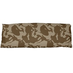 Initial Camouflage Brown Body Pillow Case Dakimakura (two Sides) by Mariart