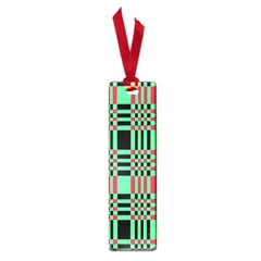 Bright Christmas Abstract Background Christmas Colors Of Red Green And Black Make Up This Abstract Small Book Marks by Simbadda