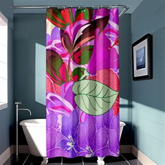 Abstract Design With Hummingbirds Shower Curtain 36  X 72  (stall)  by Nexatart