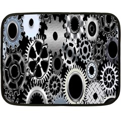 Gears Technology Steel Mechanical Chain Iron Double Sided Fleece Blanket (mini)  by Mariart