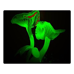 Neon Green Resolution Mushroom Double Sided Flano Blanket (large)  by Mariart