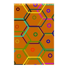 Color Bee Hive Color Bee Hive Pattern Shower Curtain 48  X 72  (small)  by Nexatart