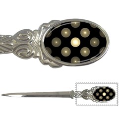 Gray Balls On Black Background Letter Openers by Nexatart