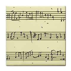 Music Notes On A Color Background Face Towel by Nexatart