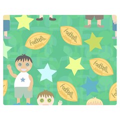 Football Kids Children Pattern Double Sided Flano Blanket (medium)  by Nexatart