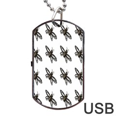 Insect Animals Pattern Dog Tag Usb Flash (one Side) by Nexatart