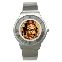 Bunnylinear Stainless Steel Watch by PosterPortraitsArt