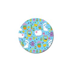 Cute Easter Pattern Golf Ball Marker (4 Pack) by Valentinaart