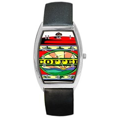 Coffee Tin A Classic Illustration Barrel Style Metal Watch by Nexatart