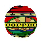 Coffee Tin A Classic Illustration Standard 15  Premium Round Cushions Back