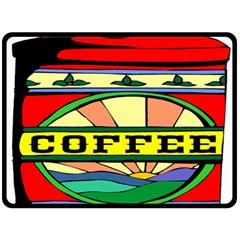 Coffee Tin A Classic Illustration Double Sided Fleece Blanket (large)  by Nexatart