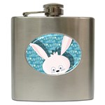 Easter bunny  Hip Flask (6 oz) Front