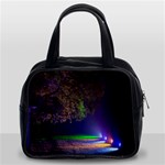 Illuminated Trees At Night Classic Handbags (2 Sides) Front