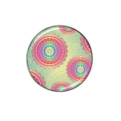 Abstract Geometric Wheels Pattern Hat Clip Ball Marker (10 Pack) by LovelyDesigns4U