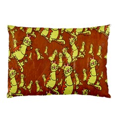 Cartoon Grunge Cat Wallpaper Background Pillow Case by Nexatart